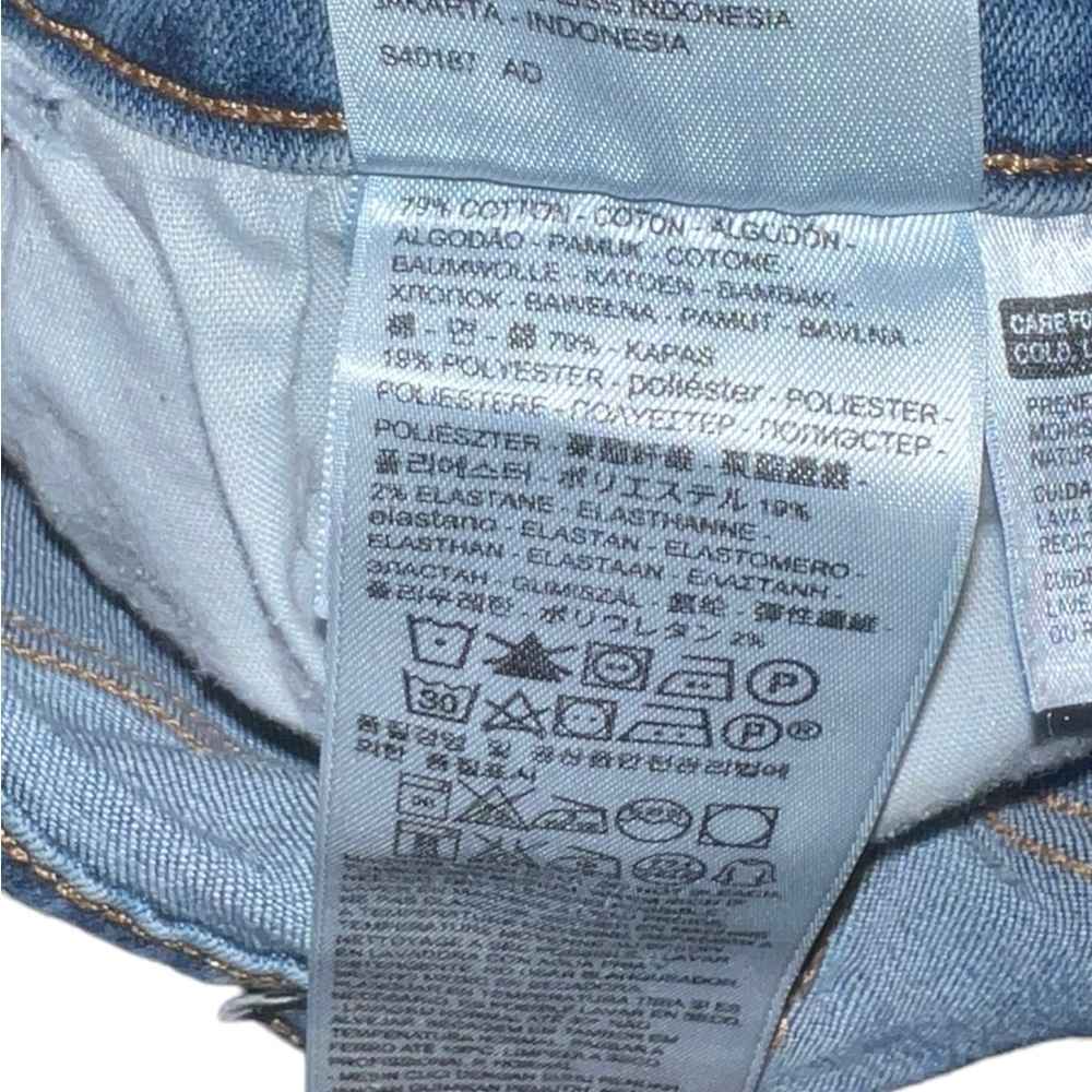 Levi’s Mid Rise Skinny Jeans in Distressed Medium Wash Women’s Size 31 - Picture 6 of 7